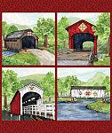 Covered Bridges in Spring Panel