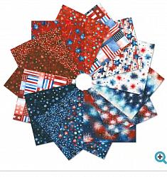 Stars and Stripes Precut 10" Squares