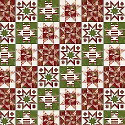 French Countryside Christmas - Quilt Block Patch Multi