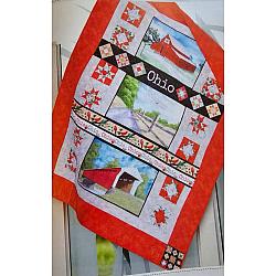 Ohio The Heart of it All Quilt Kit (page 62) designed by Karen O’Connor Red Rooster Quilts