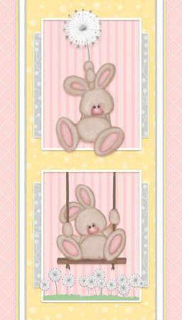 Fluffy Bunny Flannel Panel
