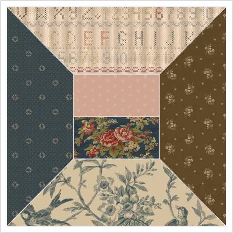 Haberdashery by Dawn Heese Collection In Floral for Marcus Fabrics