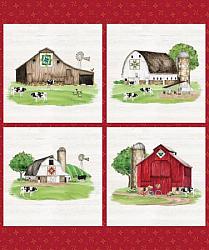 Spring Barn Quilts Panel by Tara Reed of Riley Blake Designs