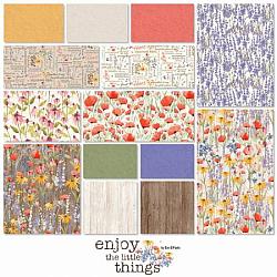 Enjoy the Little Things 5” Squares by Clothworks