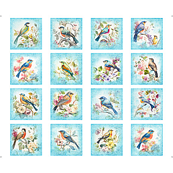 Bird Pictures Patches, Birdsong by QT fabrics