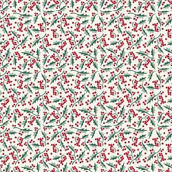 Christmas Holly Cream, Merry Little Christmas by My Minds Eye for Riley Blake Designs