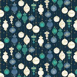 Hanging Ornaments, Deco The Halls by Jennifer Ellory Collection In Holiday for P&B Textiles