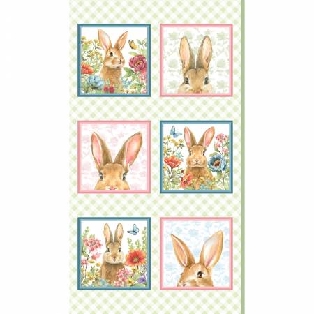 Bunnies & Blooms by Leslie Trimbach for P&B Textiles