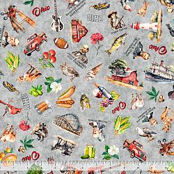 Ohio Icons Gray All Ohio Shop Hop