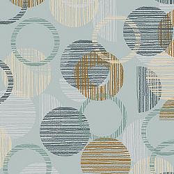 Overlapping Geo Circle Dusty Aqua