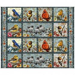 Joyful Garden Bird Picture Patches