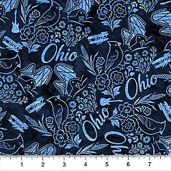 Ohio Symbols-Blue Navy